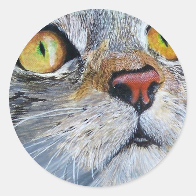 Sticker Rond Junior le chat (Devant)