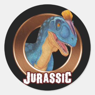 Sticker Rond JURASSIQUE ! Dinosaure