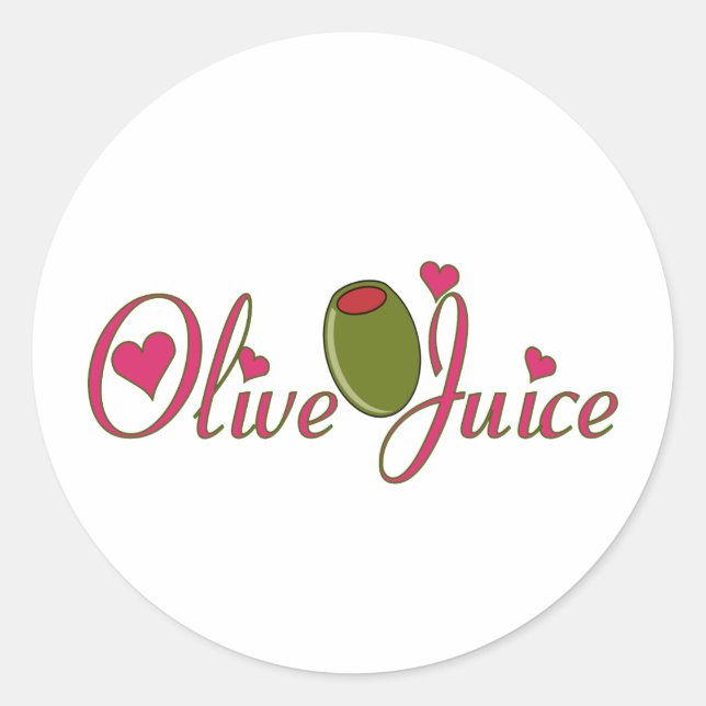 Sticker Rond Jus d'olive (Devant)