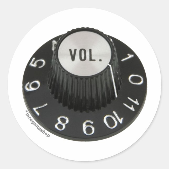 Sticker Rond Jusqu'à 11 (Pas de texte) (Devant)