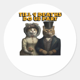 Sticker Rond Jusqu'à ce que la mort nous sépare Classique