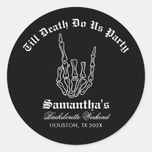 Sticker Rond Jusqu'à ce que la mort nous sépare de la fête Ente