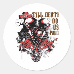 Sticker Rond Jusqu'à ce que la mort nous sépare Essentiel – Âme