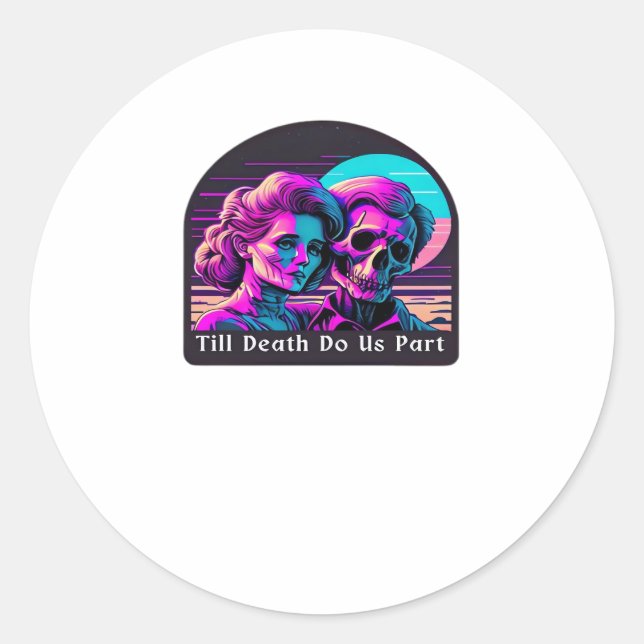 Sticker Rond Jusqu'à ce que la mort nous sépare - Sloth et Soul (Devant)