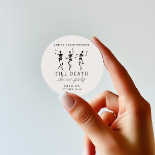 Sticker Rond Jusqu'à ce que la mort nous sépare, week-end d'ent