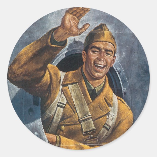 Sticker Rond Jusqu'à ce que nous nous rencontrions à nouveau (Devant)