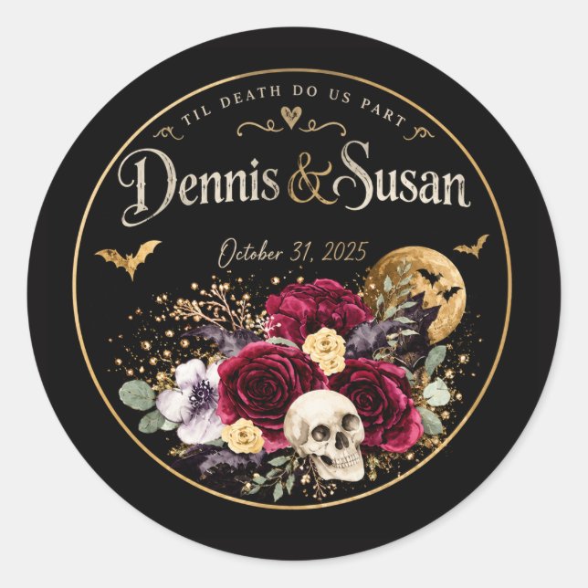 Sticker Rond Jusqu'à la mort  (Devant)