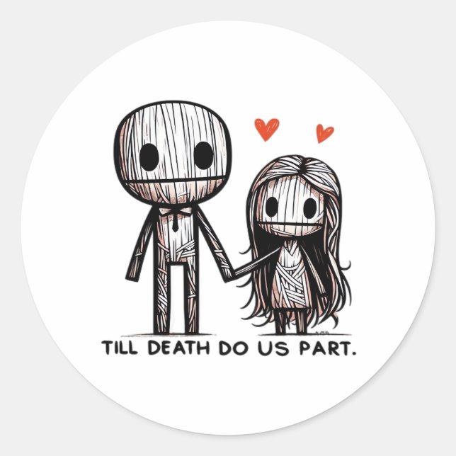 Sticker Rond Jusqu'à la mort faisons-nous partie classique - Dr (Devant)