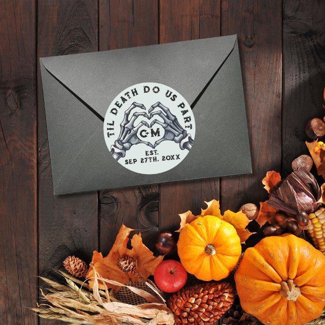 Sticker Rond Jusqu'à la mort faisons-nous partie de Skeletons M (Créateur téléchargé)