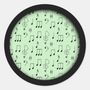 Sticker Rond Just Noté Vert