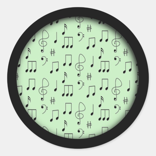 Sticker Rond Just Noté Vert (Devant)