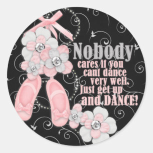 Sticker Rond Juste danser