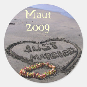 Sticker Rond Juste married