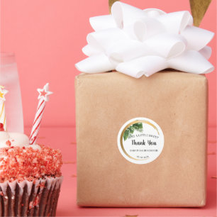 Sticker Rond Juste un peu SweetTreat Tropical Palm Mariage