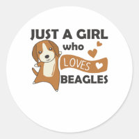 Juste une fille qui aime le Beagle - Doux chien Be