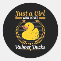 Juste Une Fille Qui Aime Le Canard En Caoutchouc