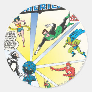 Sticker Rond Justice League of America Numéro 12 - Juin