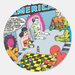 Sticker Rond Justice League of America Numéro 1 - nov