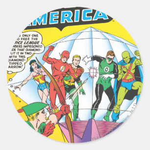 Sticker Rond Justice League of America Numéro 4 - Mai