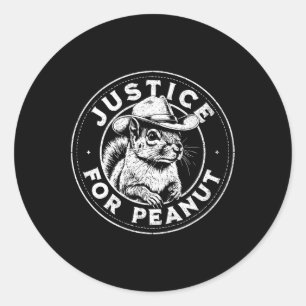 Sticker Rond Justice Pour L'Arachide L'Écureuil - P’nut Pnut Pe