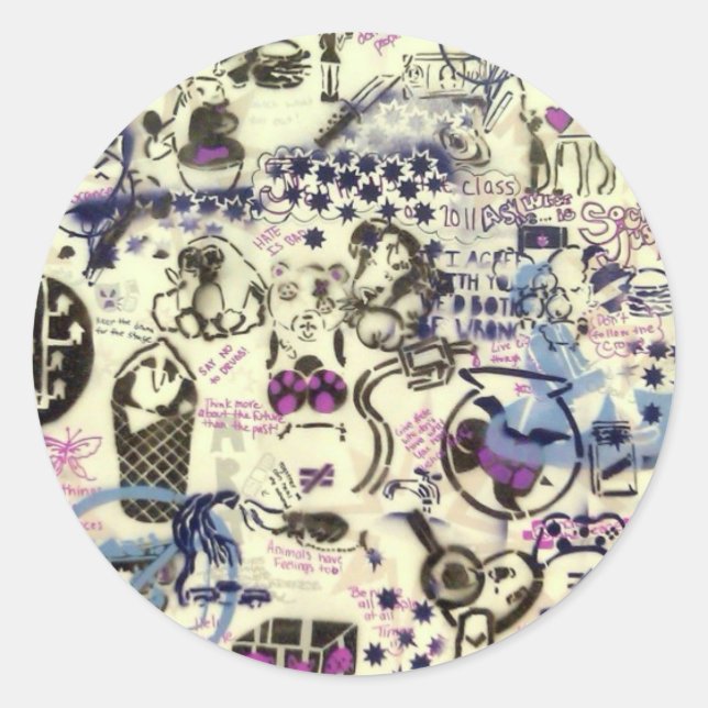 Sticker Rond Justice sociale (Devant)