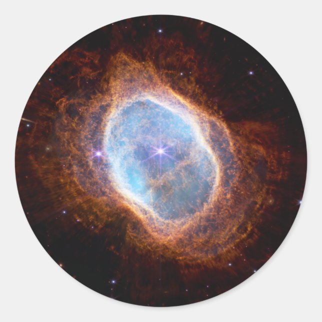 Sticker Rond JWST James Webb Télescope Nebula ceinture méridion (Devant)