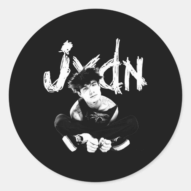 Sticker Rond Jxdn assis (Devant)
