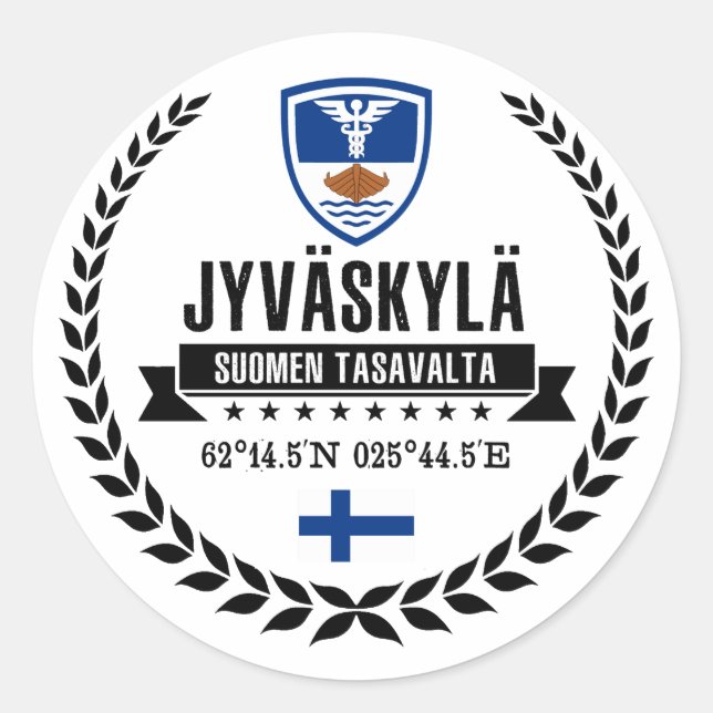 Sticker Rond Jyväskylä (Devant)