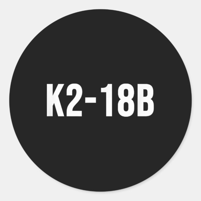 Sticker Rond K2-18b (Devant)