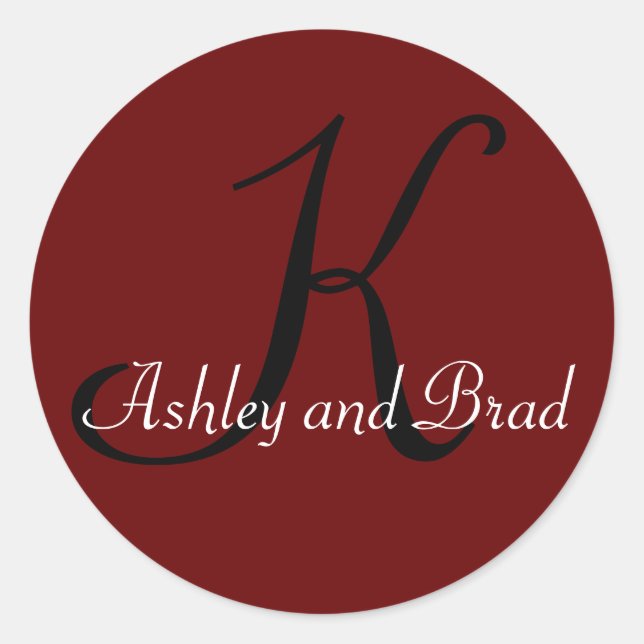 Sticker Rond K, Ashley et Brad (Devant)
