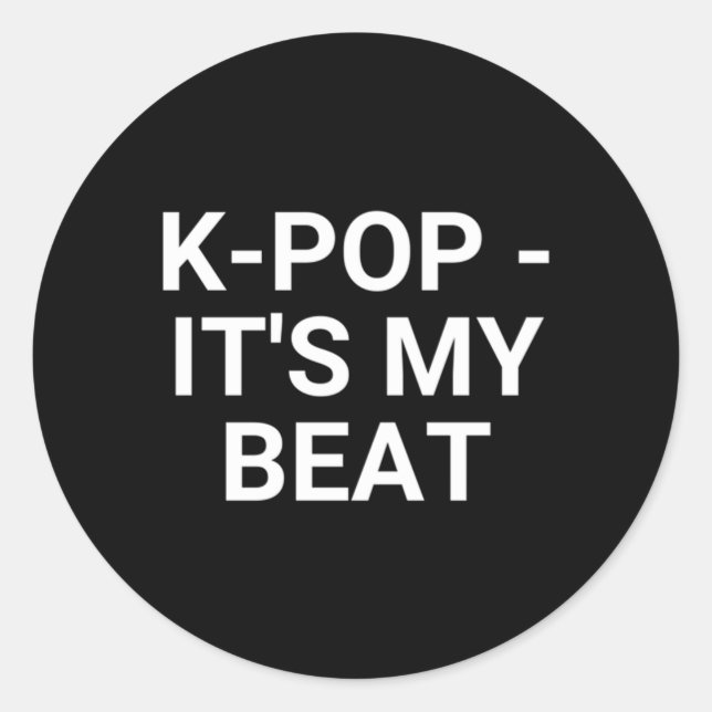 Sticker Rond K-Pop C'Est Mon Bat (Devant)
