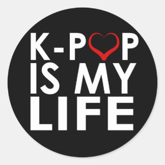 STICKER ROND K-POP EST MA VIE ♡