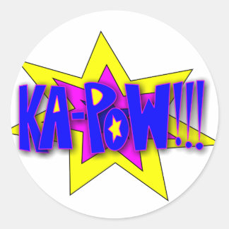 Sticker Rond KA-PoW ! ! !