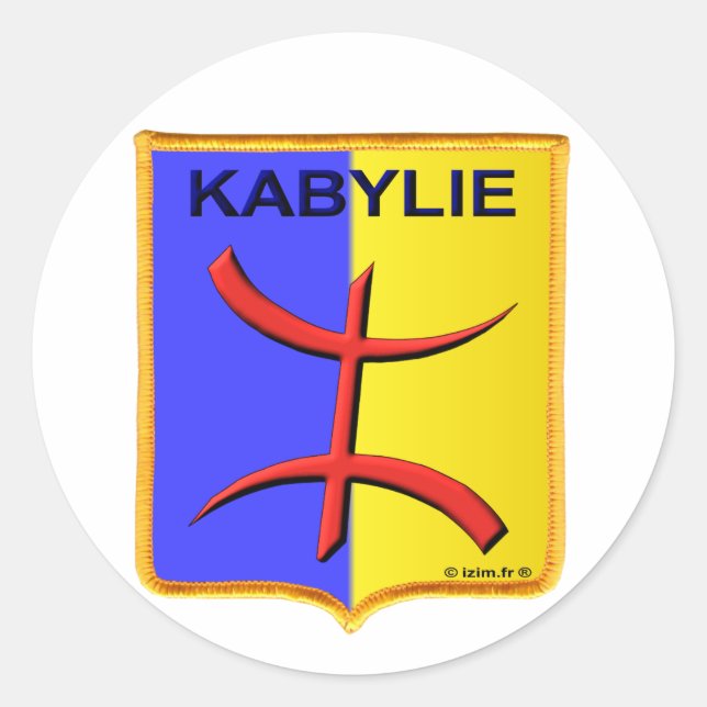 Sticker Rond kabylie kabyle amazigh algérie (Devant)