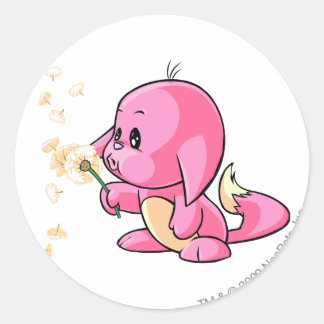 Sticker Rond Kacheek Pink