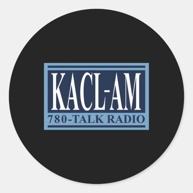 Sticker Rond Kacl 780 Am Talk Radio (Devant)