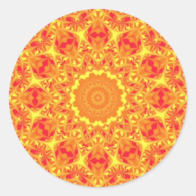 Sticker Rond Kaleidoscope (Devant)