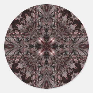 Sticker Rond kaléidoscope cool imaginaire