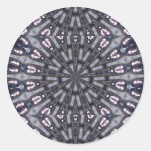 STICKER ROND KALEIDOSCOPE PSYCHÉDÉLIQUE /MÉMOIRES MYSTIQUES
