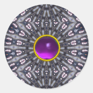 STICKER ROND KALEIDOSCOPE PSYCHÉDÉLIQUE /MÉMOIRES MYSTIQUES