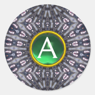 Sticker Rond KALEIDOSCOPE PSYCHÉDÉLIQUE / Souvenirs mystiques m