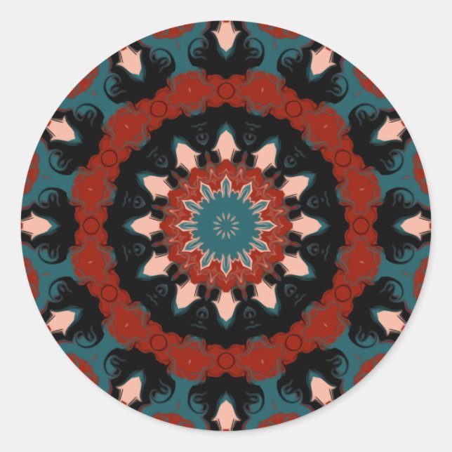 Sticker Rond Kaleidoscope Sud-Ouest (Devant)