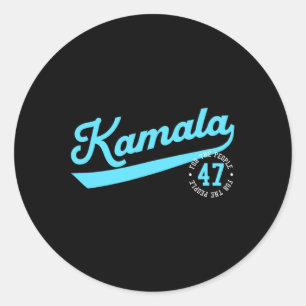 Sticker Rond Kamala Athletic Team 47ème Président Pour Le Peupl
