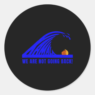 Sticker Rond Kamala Blue Wave 2024 Harris Wheimer Président