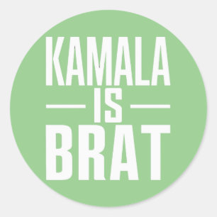 Sticker Rond Kamala est Brat