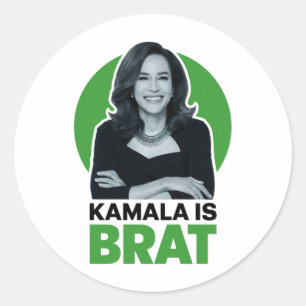 Sticker Rond Kamala est un sarcastique amusant