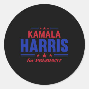 Sticker Rond Kamala Hariss Pour Les Élections Présidentielles 2