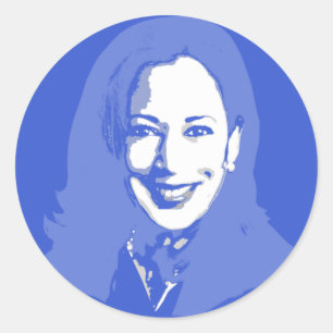 Sticker Rond Kamala Harris