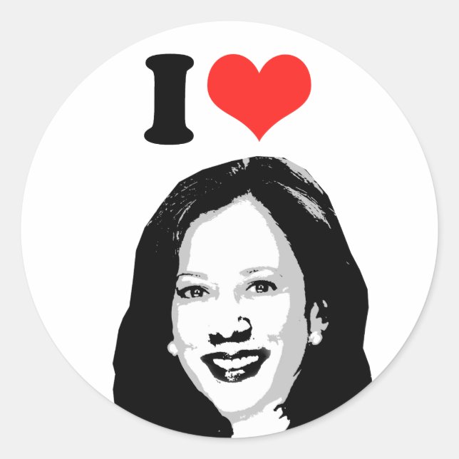 Sticker Rond Kamala Harris (Devant)