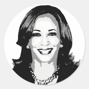 Sticker Rond Kamala Harris